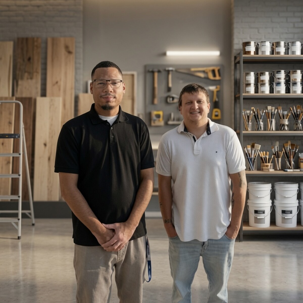 The Abstract Painting & Repairs team — two local Ogden painters on the job